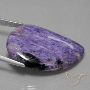 Charoite Violeta médio Natural 53.78ct, Chique, Opaco