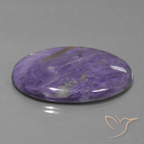 Charoite Violeta escuro Natural 63.83ct, oval, Opaco