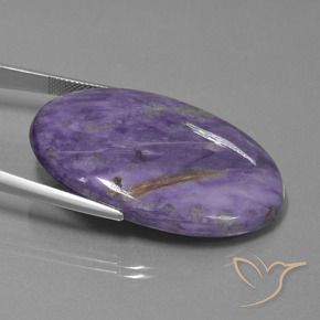 Charoite Violeta escuro Natural 63.83ct, oval, Opaco
