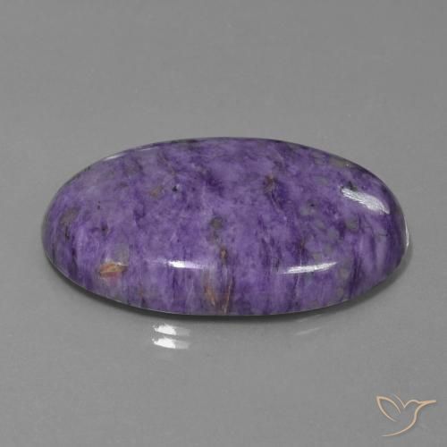 Charoite Aveludado Roxo Violeta Natural 62.41ct, oval, Opaco