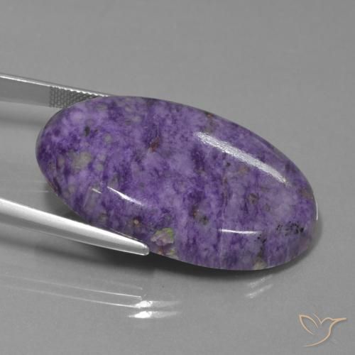 Charoite Aveludado Roxo Violeta Natural 62.41ct, oval, Opaco