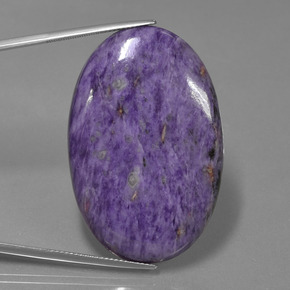 Charoíta Tolet Natural 62,00ct, Corte Oval, Opaco