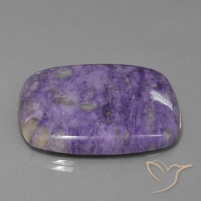 Charoite Violeta Profundo Natural 65.45ct, Almofada, Opaco