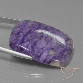 Charoite Violeta Profundo Natural 65.45ct, Almofada, Opaco
