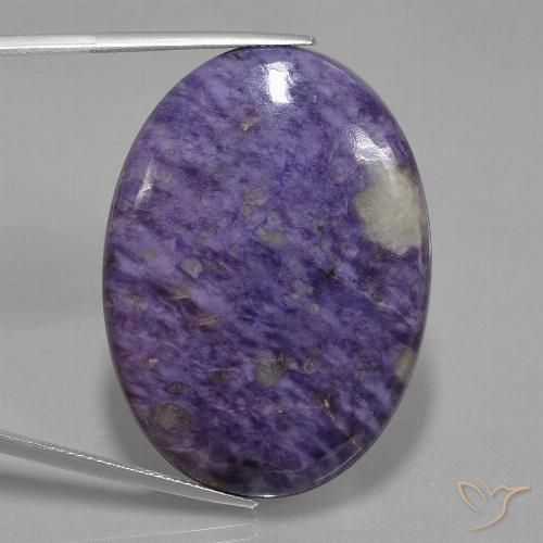 62.45ct Natural Violeta médio Charoite, oval, Opaco