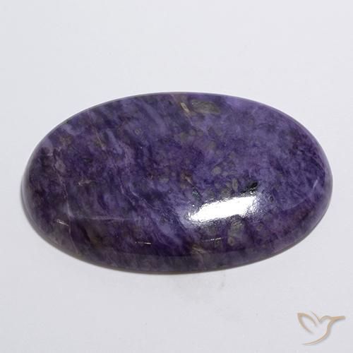 Charoite Violeta escuro Natural 61.63ct, oval, Opaco