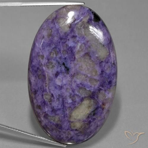 71.35ct Natural Violeta médio Charoite, oval, Opaco