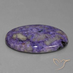 Charoite Violeta médio Natural 71.35ct, oval, Opaco