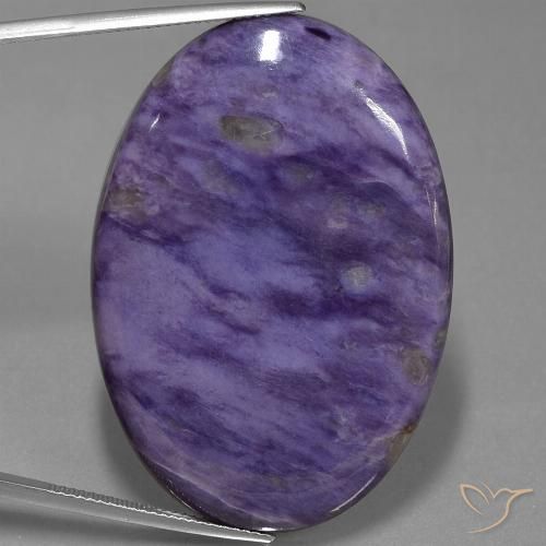 71.34ct Natural Violeta médio Charoite, oval, Opaco