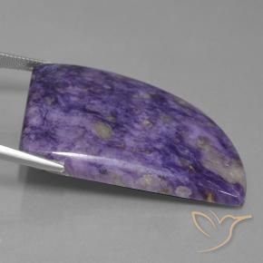 Charoite Violeta Profundo Natural 72.98ct, Chique, Opaco