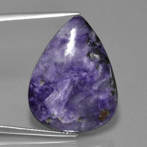 Charoite Tolet Natural 25.35ct, Formato de pêra, Opaco