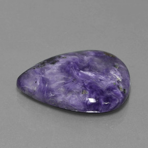 Charoite Tolet Natural 25.35ct, Formato de pêra, Opaco