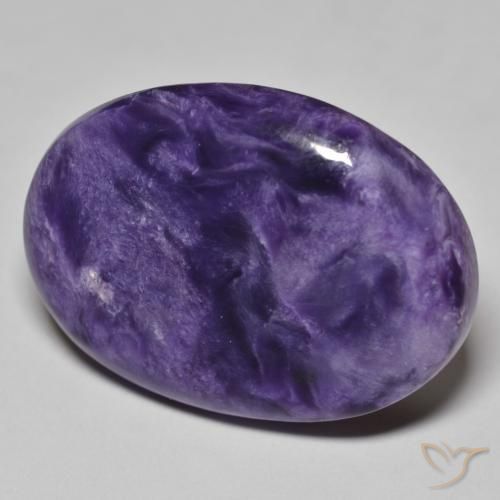 Charoite Violeta médio Natural 32.86ct, oval, Opaco