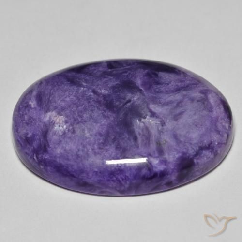 Charoite Violeta médio Natural 32.86ct, oval, Opaco