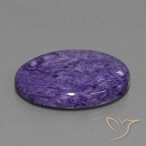 Charoite Violeta médio Natural 34.07ct, oval, Opaco