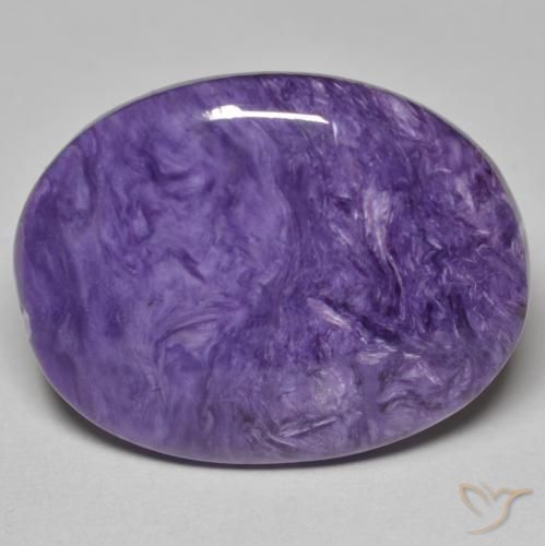 27.75ct Natural Violeta Profundo Charoite, oval, Opaco
