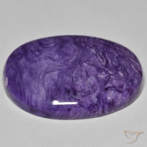 Charoite Violeta Profundo Natural 27.75ct, oval, Opaco