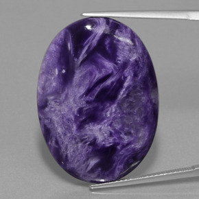 Charoite Tolet Natural 27.32ct, Corte Oval, Opaco