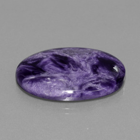Charoite Tolet Natural 27.32ct, Corte Oval, Opaco