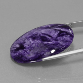 Charoite Tolet Natural 27.32ct, Corte Oval, Opaco
