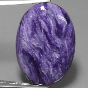 Charoite Tolet Natural 18.41ct, Corte Oval, Opaco