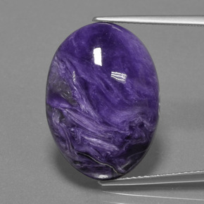 Charoite Tolet Natural 17.74ct, Corte Oval, Opaco