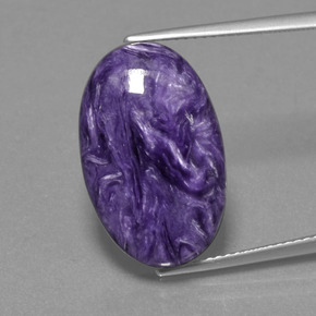Charoite Tolet Natural 12.95ct, Corte Oval, Opaco