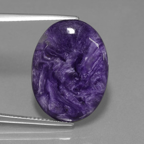 Charoíta Tolet Natural 11,44ct, Corte Oval, Opaco