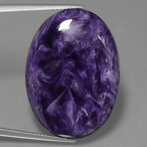 Charoite Tolet Natural 29.31ct, Corte Oval, Opaco