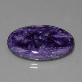 Charoite Tolet Natural 29.31ct, Corte Oval, Opaco