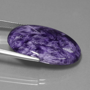 Charoite Tolet Natural 29.31ct, Corte Oval, Opaco