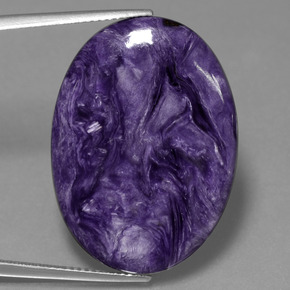 Charoite Tolet Natural 21.79ct, Corte Oval, Opaco