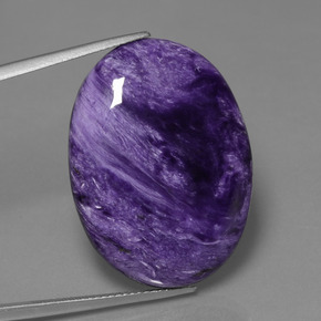 Charoite Tolet Natural 29.05ct, Corte Oval, Opaco