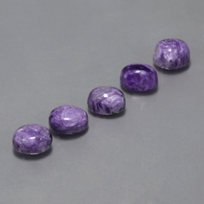Pedras preciosas de Charoite Tolet natural de  ct, oval, Opaco