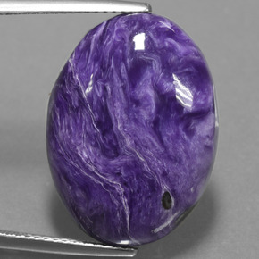 Charoite Tolet Natural 16.32ct, Corte Oval, Opaco
