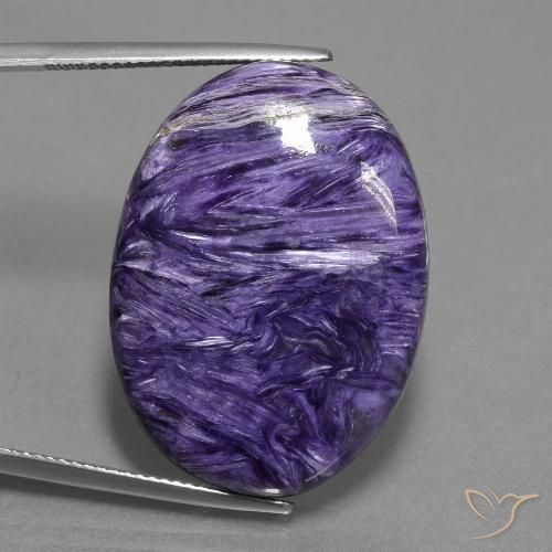 Charoite Violeta Profundo Natural 38.12ct, oval, Opaco