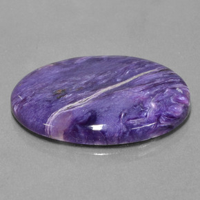 Charoite Tolet Natural 24.64ct, Corte Oval, Opaco