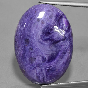 Charoite Tolet Natural 37.92ct, Corte Oval, Opaco