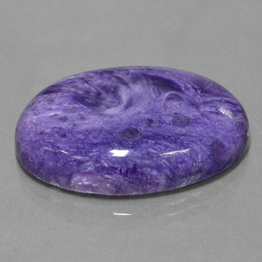 Charoite Tolet Natural 37.92ct, Corte Oval, Opaco