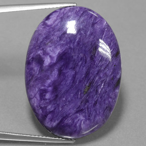 Charoite Tolet Natural 33.07ct, Corte Oval, Opaco