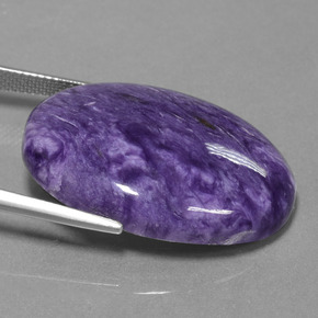 Charoite Tolet Natural 33.07ct, Corte Oval, Opaco