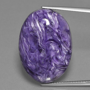 Charoite Tolet Natural 24.07ct, Corte Oval, Opaco