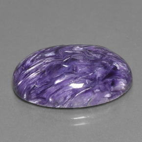 Charoite Tolet Natural 24.07ct, Corte Oval, Opaco