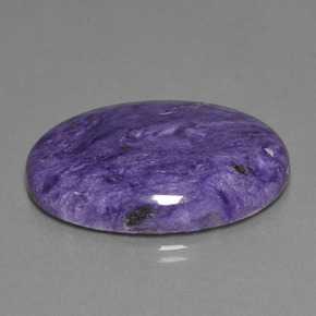 Charoite Tolet Natural 31.59ct, Corte Oval, Opaco
