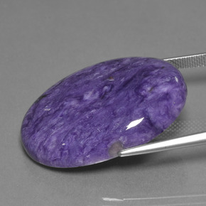 Charoite Tolet Natural 31.59ct, Corte Oval, Opaco