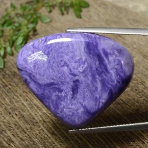 Charoite Tolet Natural 35.08ct, Formato de pêra, Opaco