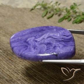 Charoite Violeta Intenso Natural 39.50ct, Chique, Opaco