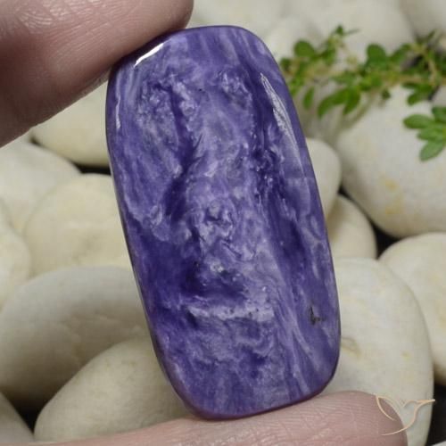 Charoite Violeta Intenso Natural 48.33ct, Almofada, Opaco