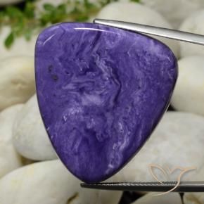 Charoite Violeta Intenso Natural 43.59ct, Trilhão, Opaco