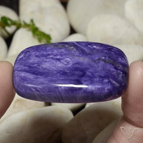 Charoite Violeta azulado Natural 60.55ct, Almofada cortada, Opaco